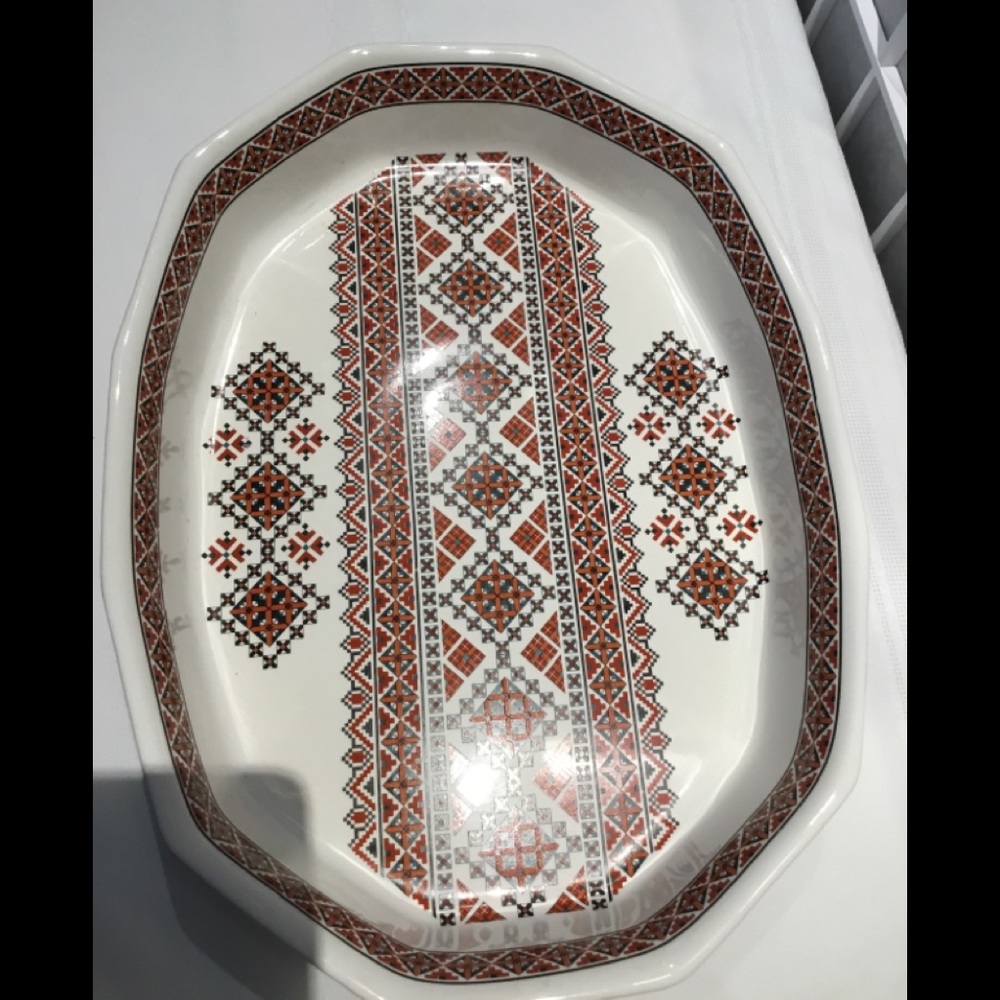 Ukrainian Art Serving Dish-Ceramic